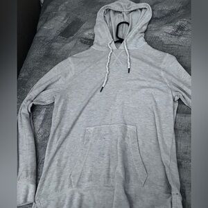 Plain light gray pullover